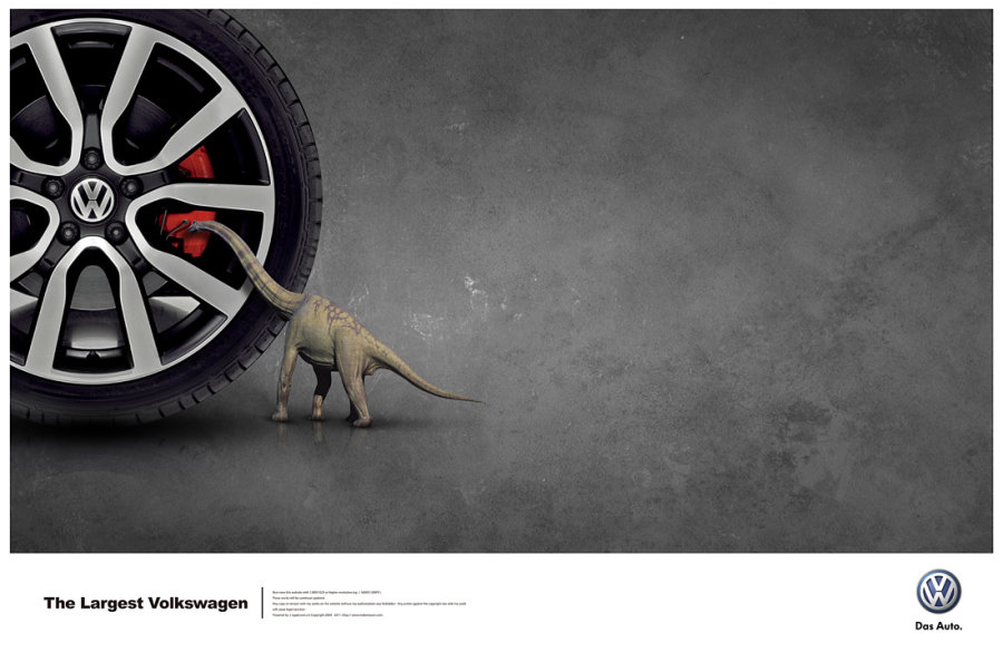 大眾汽車廣告 最大的大眾the largest volkswagen 7
