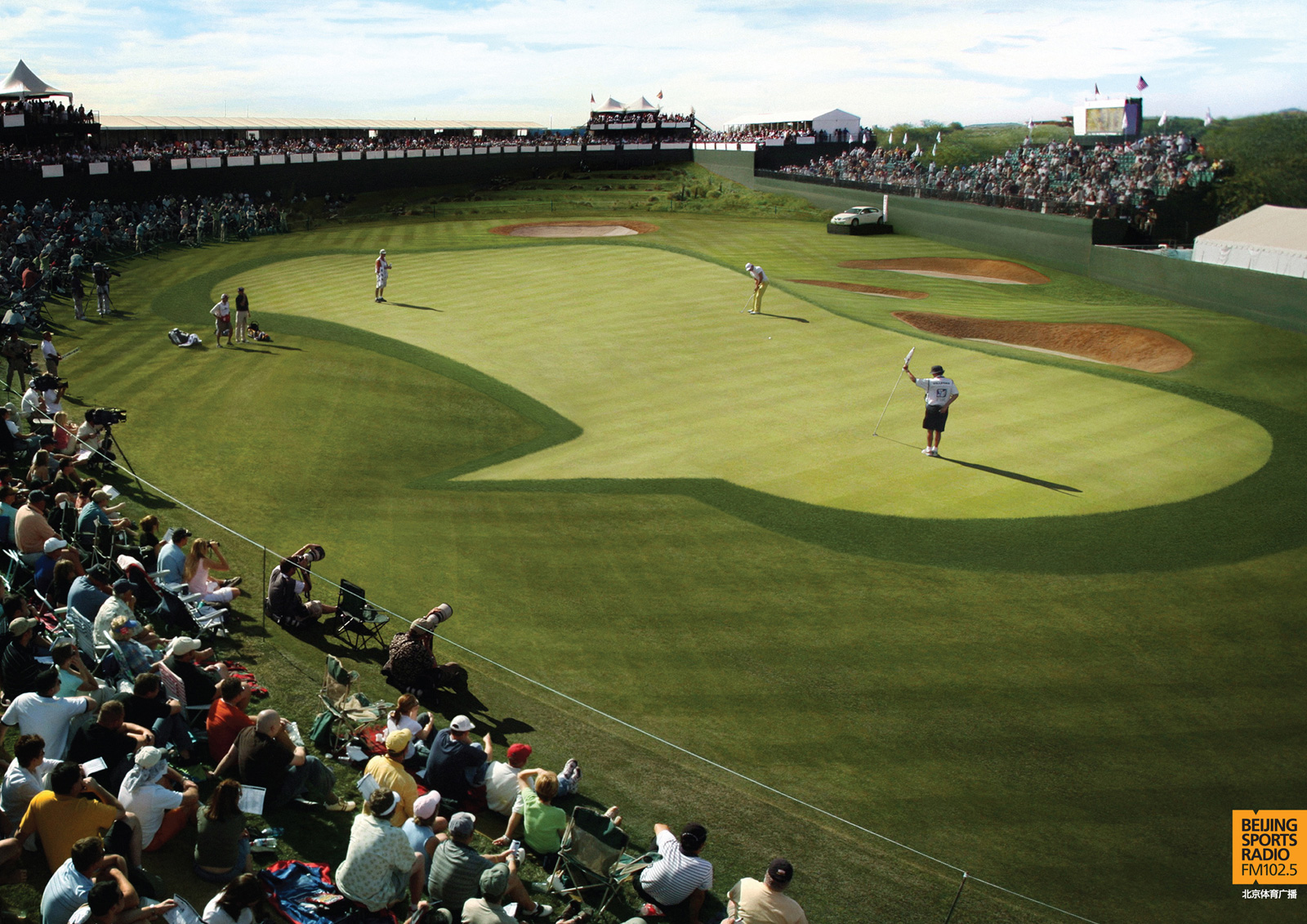 北京體育廣播電臺平面廣告創意設計2-高爾夫解說篇