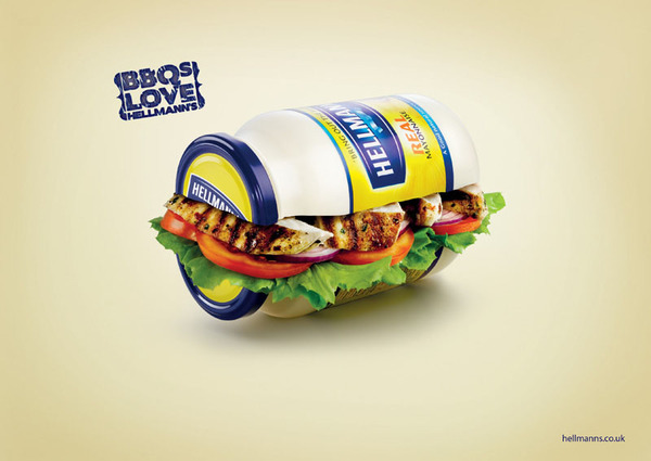 好樂門蛋黃醬平面廣告創意1