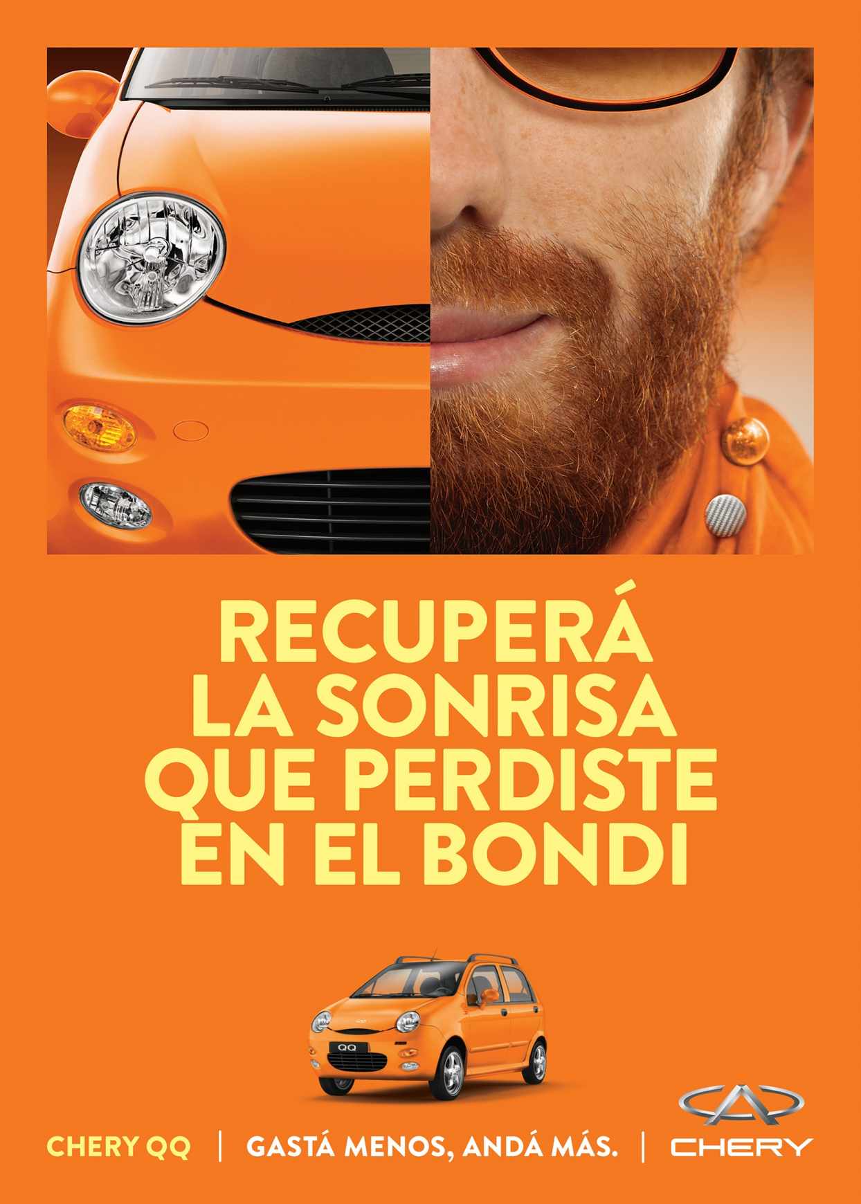 Chery 奇瑞QQ汽車國(guó)外廣告—上海廣告公司分享-公共汽車對(duì)比廣告