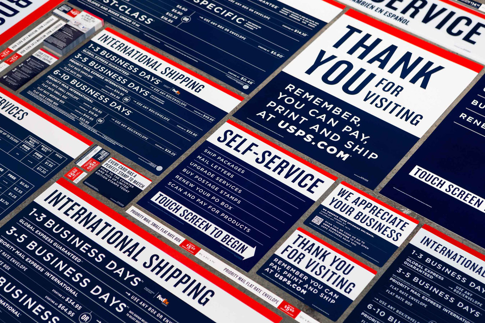 美國郵政快遞USPS品牌形象設計包裝設計