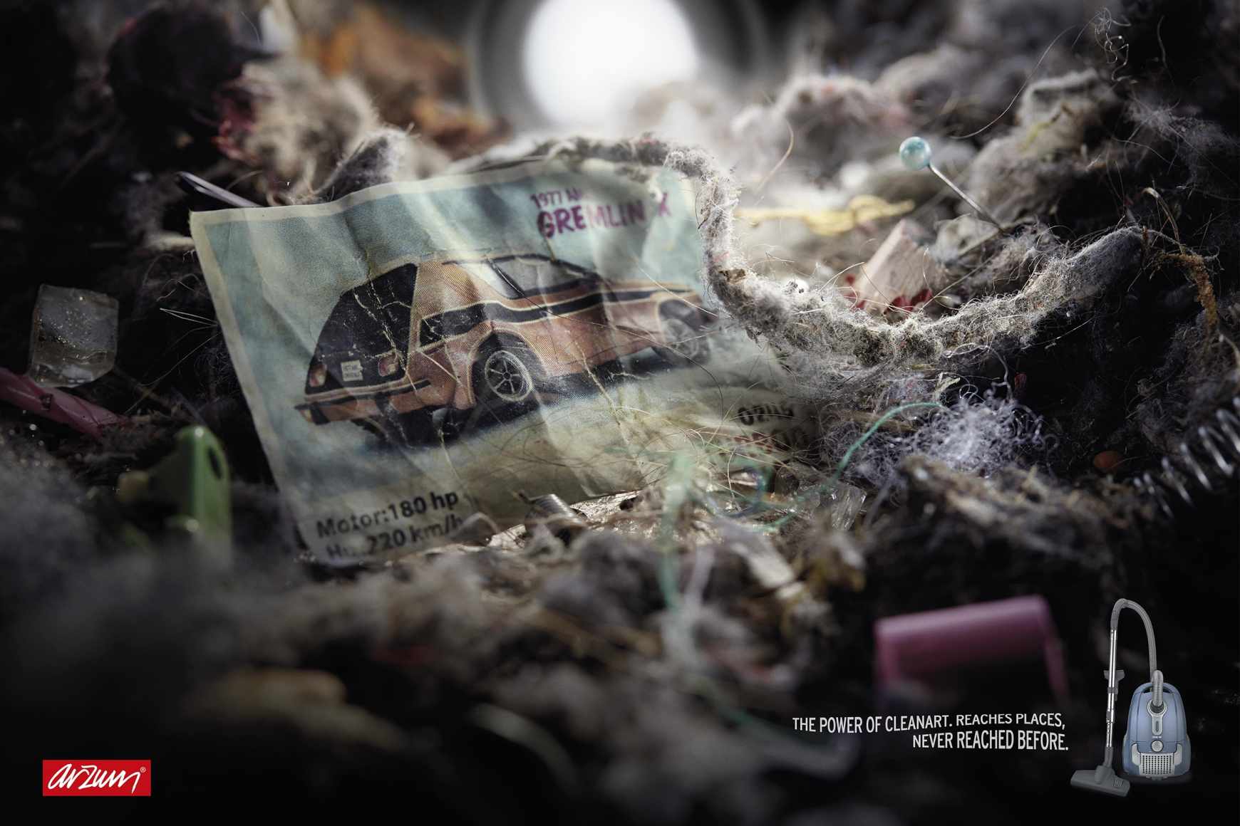 Arzum吸塵器平面廣告創意設計欣賞-卡片篇-上海廣告設計公司