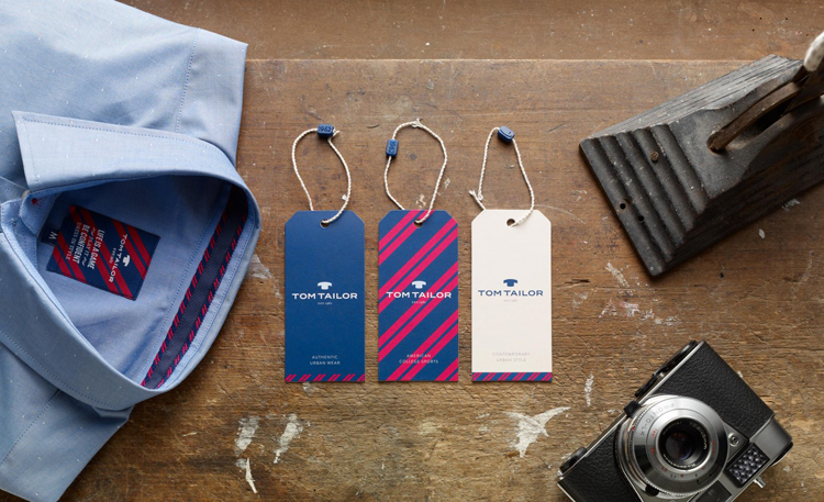 德國TOM TAILOR時尚服飾品牌形象設計標志設計——服裝標簽設計