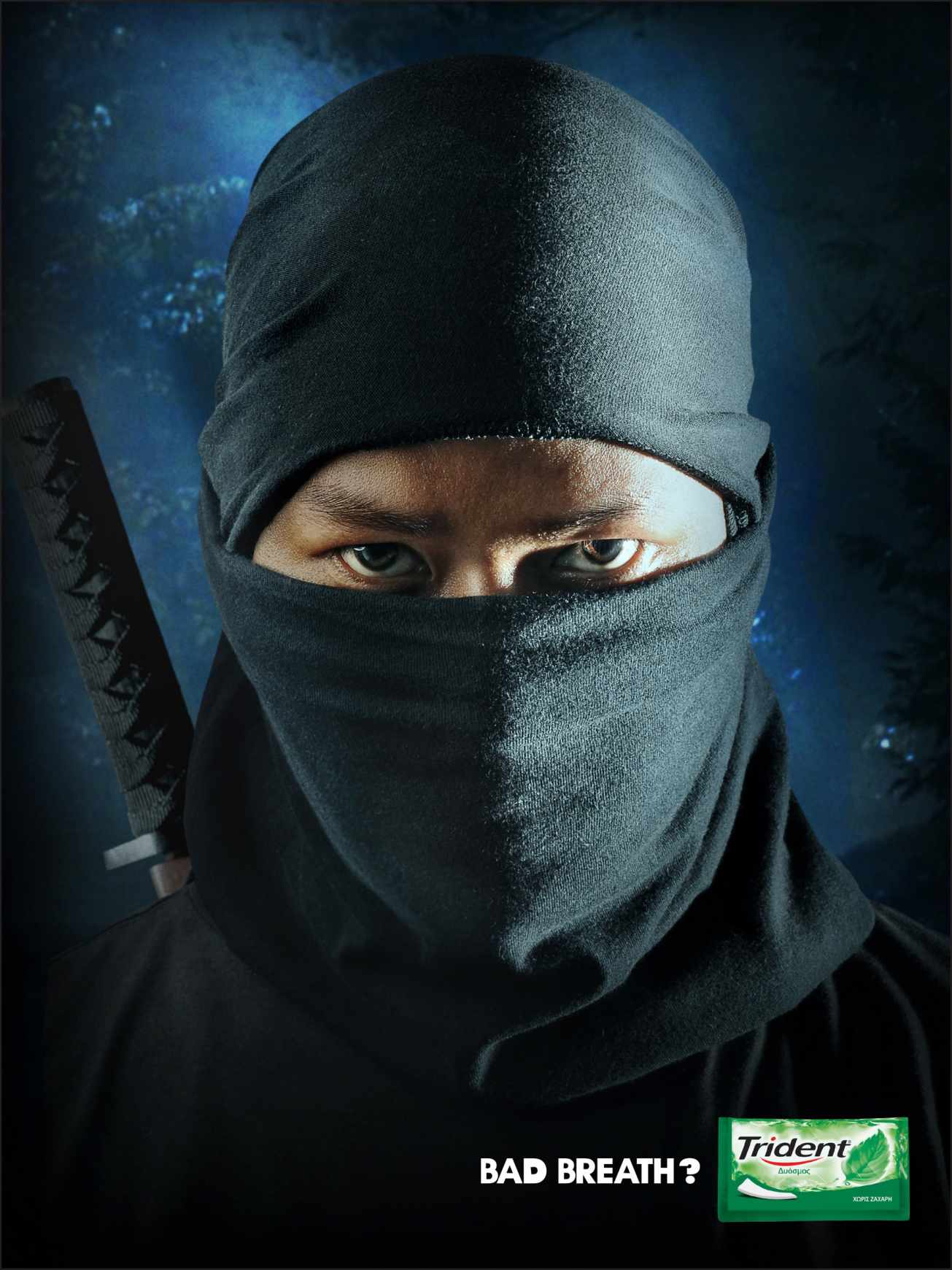 Trident 口香糖平面廣告創意設計—上海尚略廣告公司2—圍巾篇