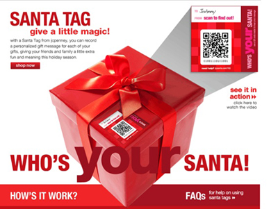JCPenny：來自二維碼的禮物祝福-上海營銷策劃公司