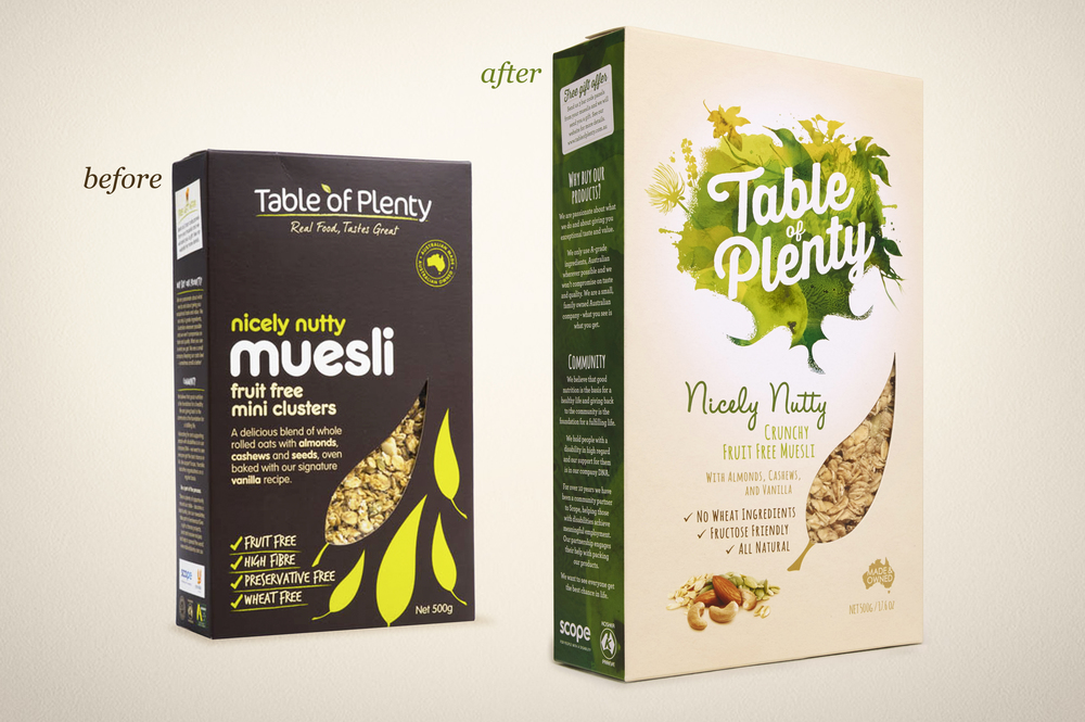 Plenty 燕麥有機食品包裝設計欣賞——上海包裝設計公司——新舊包裝設計對比