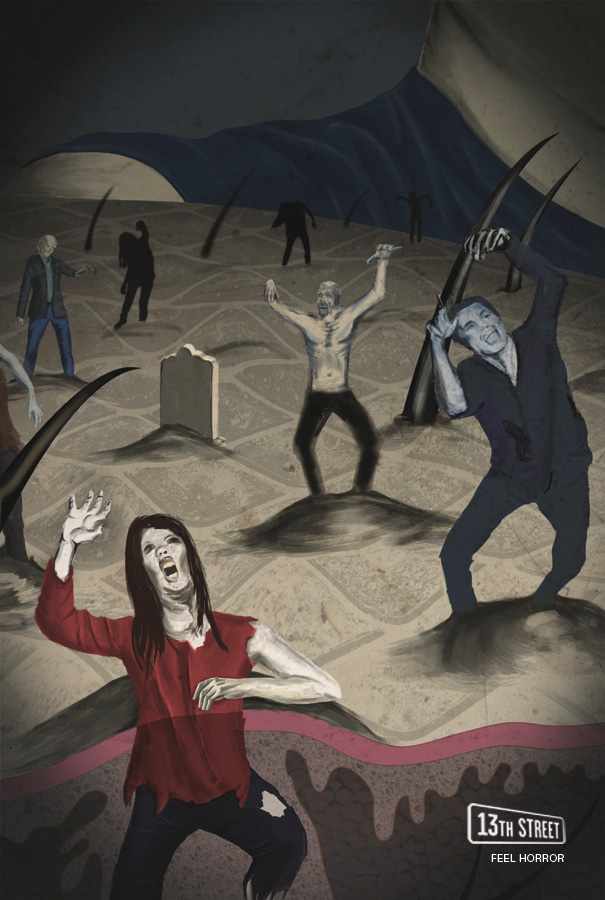 第13街恐怖電視頻道平面廣告創意設計——恐怖廣告1