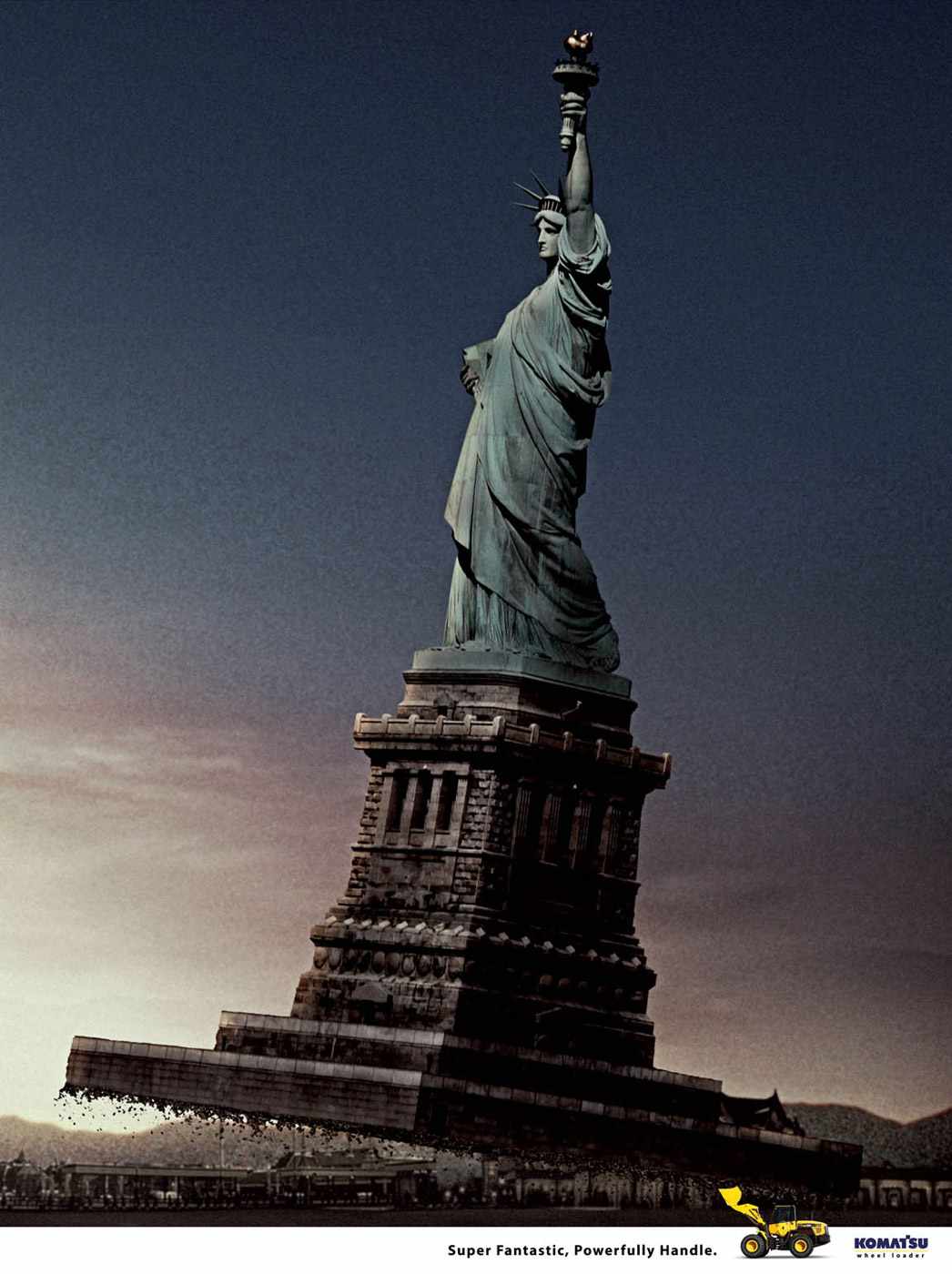 atsu 小松工程機(jī)械平面廣告設(shè)計(jì)-上海廣告設(shè)計(jì)公司分享-自由女神篇