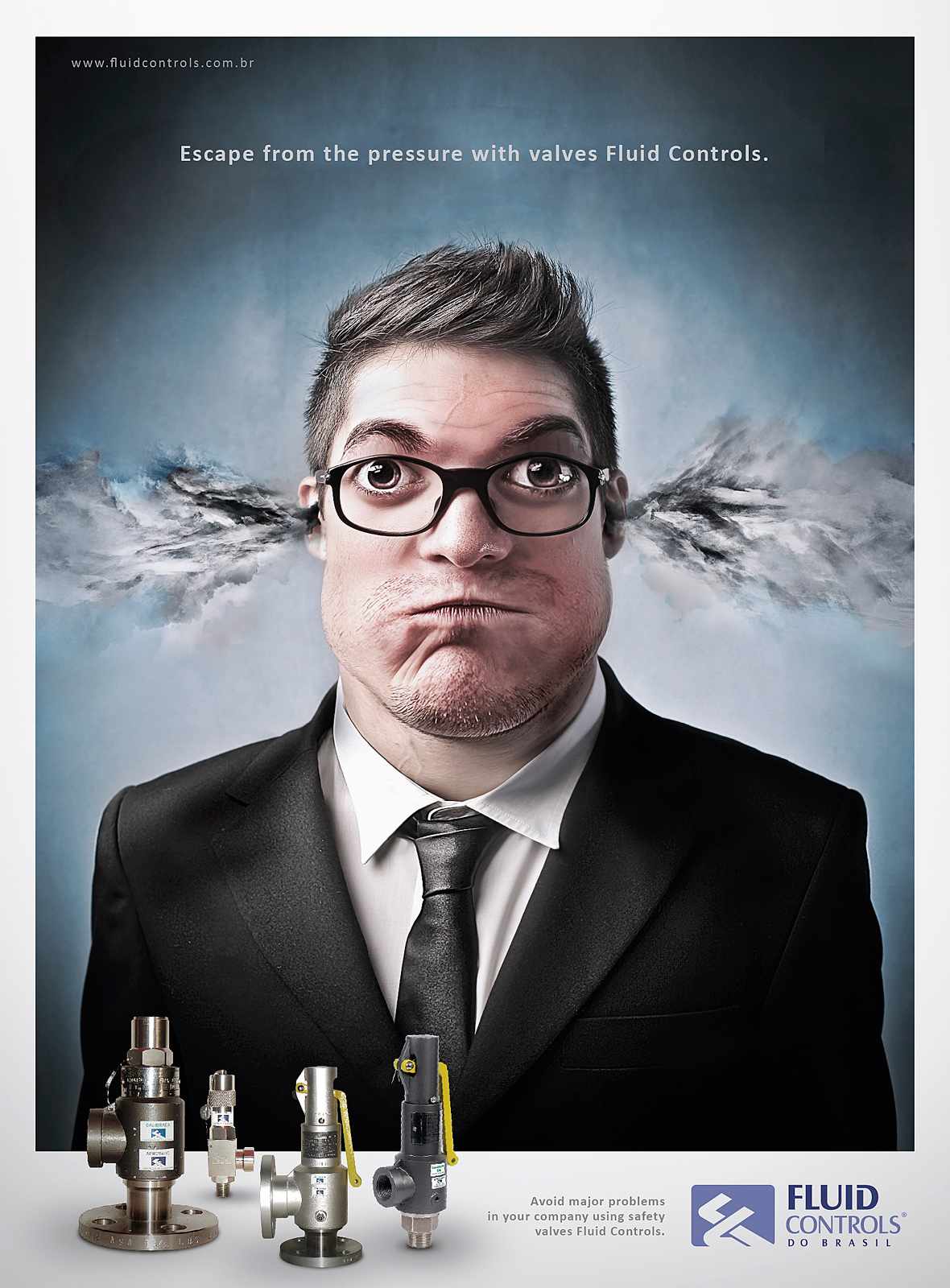巴西流體傳動控制平面廣告創意設計-上海廣告設計公司工業品廣告分享-老板篇