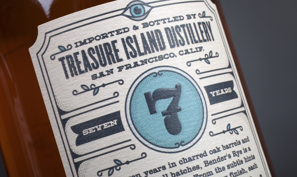 上海尚略包裝設計公司分享-本德的黑麥威士忌酒包裝設計-酒標設計4