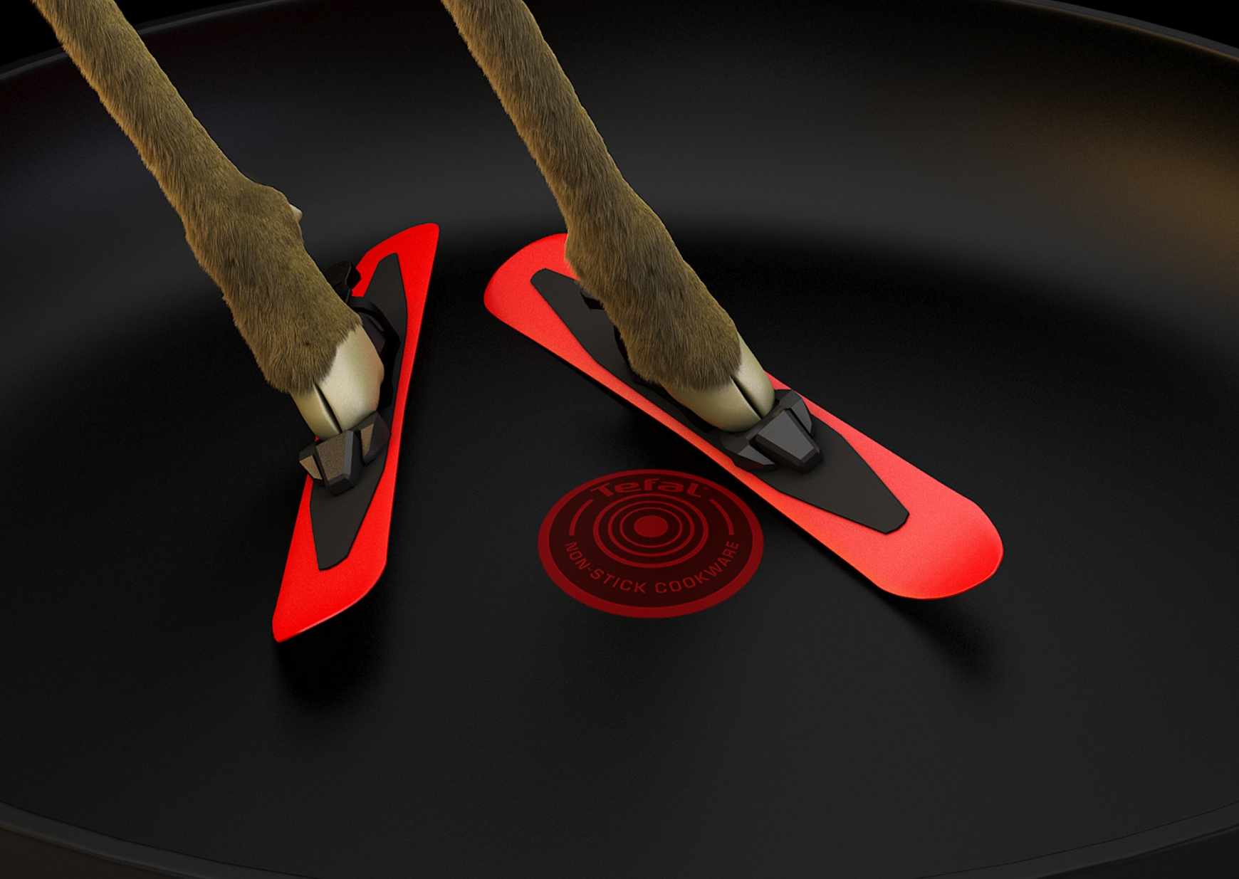 Tefal 特福不粘鍋平面廣告創(chuàng)意設(shè)計——上海廣告設(shè)計公司平面廣告-山羊篇