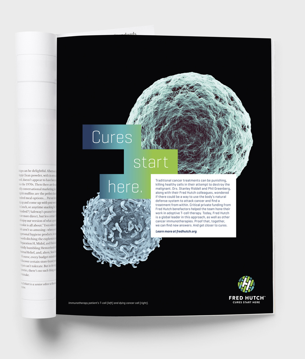 Fred Hutch 癌癥艾滋病疑難疾病研究治療中心（醫院）品牌形象設計-上海品牌標志設計公司8-廣告設計