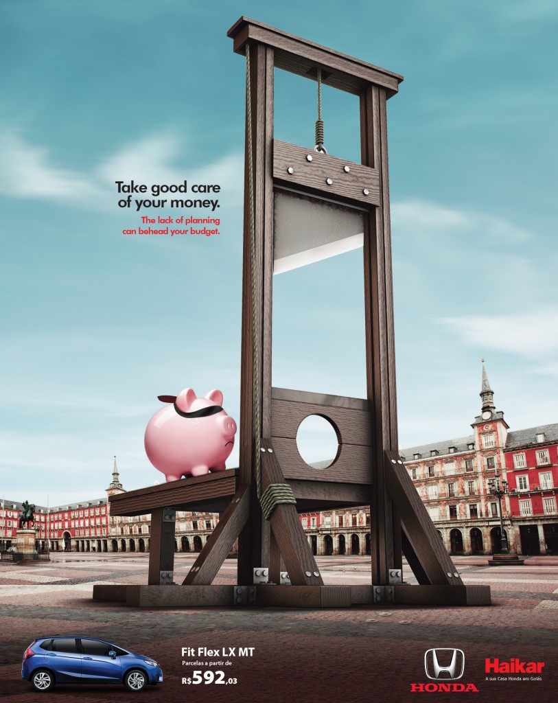 本田飛度“照顧好你的錢”汽車平面廣告創意設計-上海廣告設計公司分享-腰斬篇