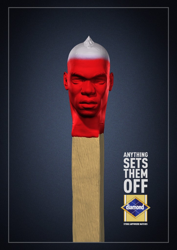 鉆石火柴“一點就著的家伙”系列平面廣告設計-巴神篇