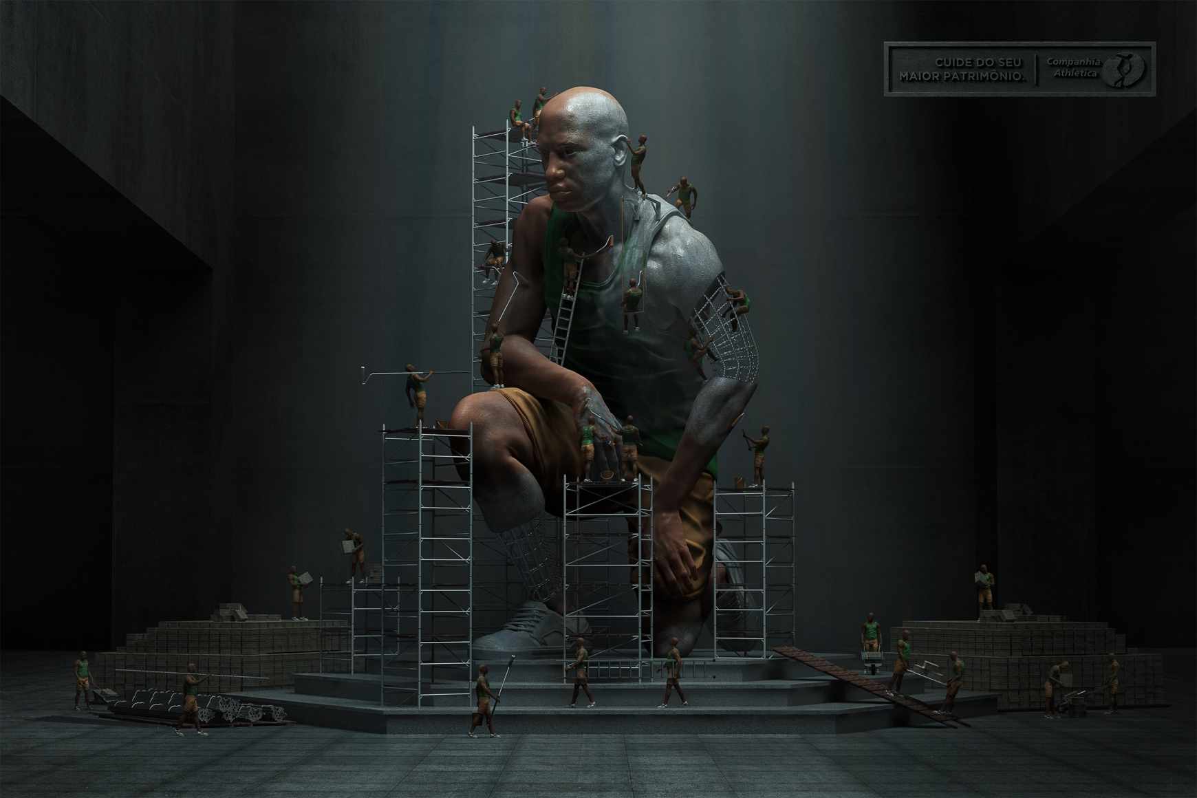 Cia Athletica 資產管理公司平面廣告男人篇-上海廣告設計公司創意設計