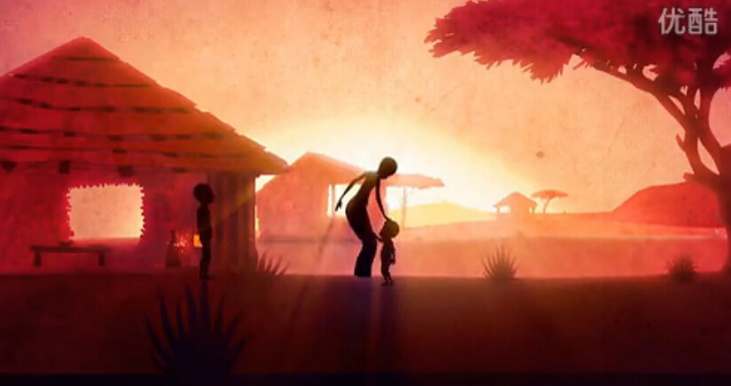 上海尚略廣告策劃公司-mpowered-give-luci動畫動漫燈具廣告3-媽媽撫摸女孩子的頭