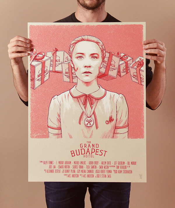 漂亮的單色藝術插圖海報設計-上海尚略設計公司分享2