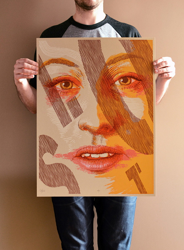 漂亮的單色藝術插圖海報設計-上海尚略設計公司分享5