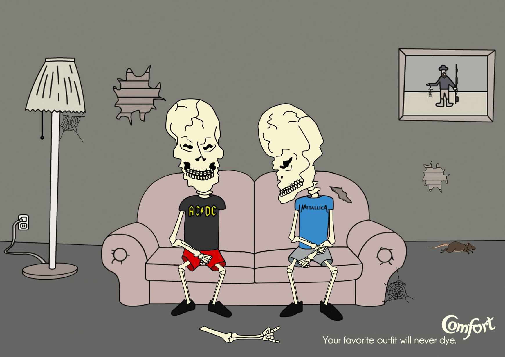 Comfort金紡衣服護(hù)理劑“不朽的衣服”系列平面廣告創(chuàng)意設(shè)計(jì)2