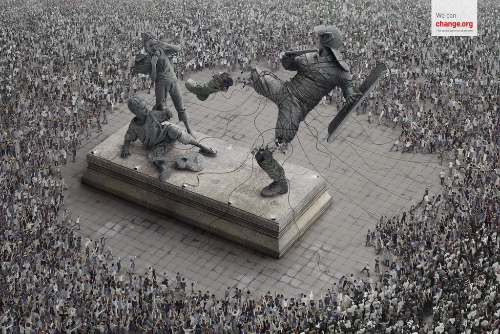 Change請愿網站平面廣告創意設計-上海尚略廣告設計公司分享2-人權篇