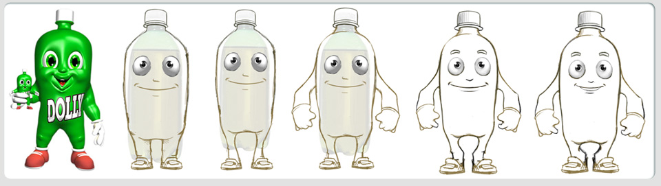 巴西dolly碳酸飲料品牌卡通形象2.0版本吉祥物再設計2