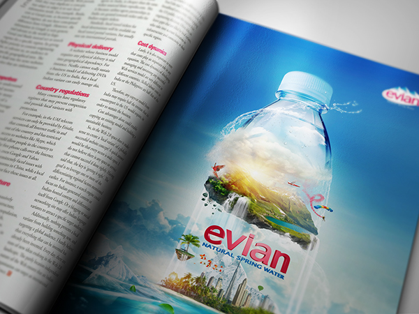 EVIAN 依云礦泉水平面廣告創意設計-上海尚略廣告設計公司分享6
