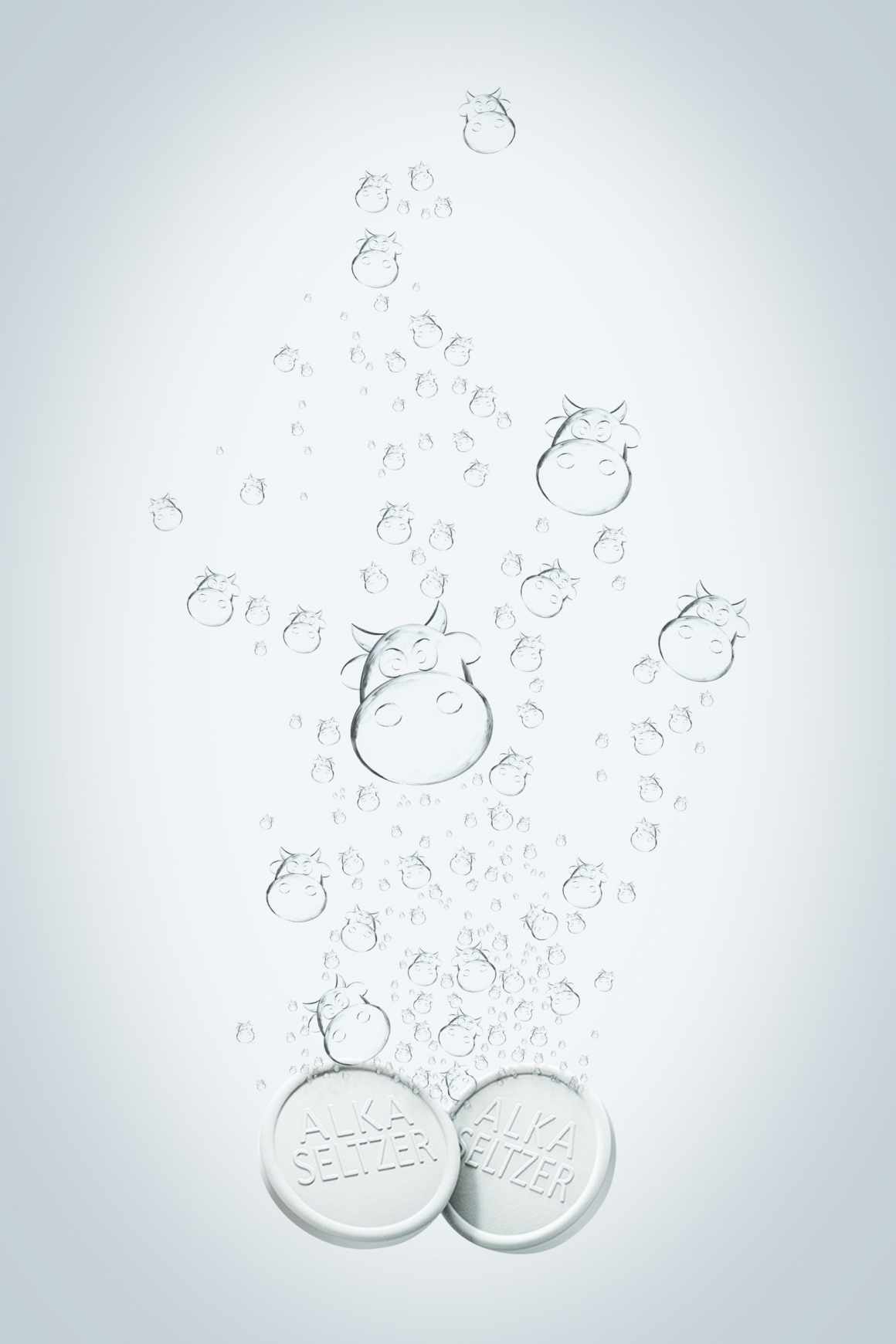 上海廣告設(shè)計公司分享-bayer 拜耳Alka Seltzer 黃金養(yǎng)胃泡騰片平面廣告創(chuàng)意設(shè)計-牛篇