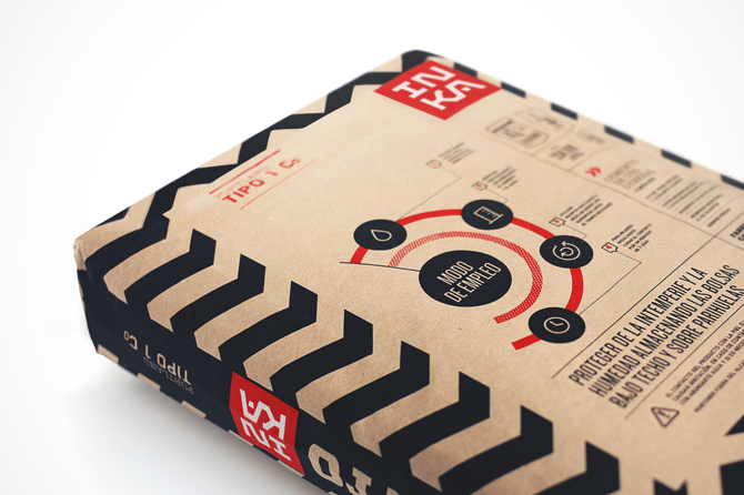 秘魯Cementos Inka袋裝水泥標(biāo)志設(shè)計(jì)、包裝設(shè)計(jì)