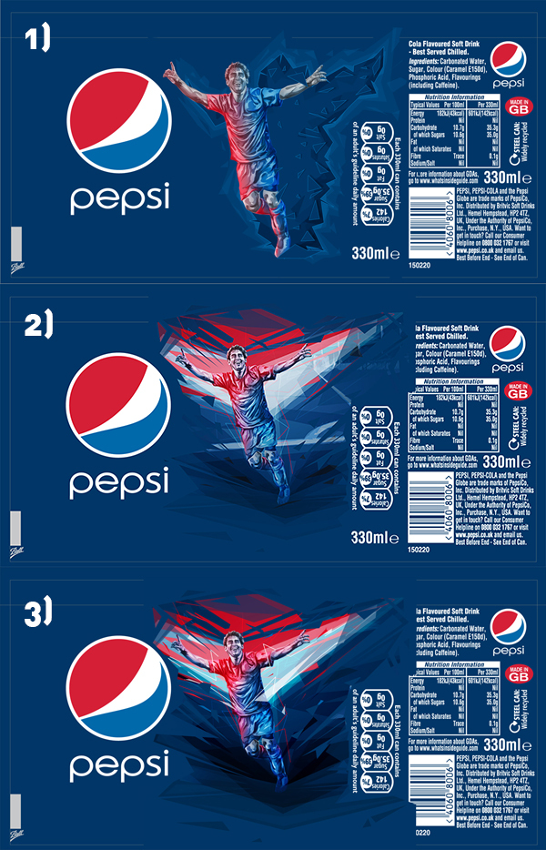 百事可樂梅西新限量版包裝設計秀稿11-尚略品牌策劃與廣告設計公司