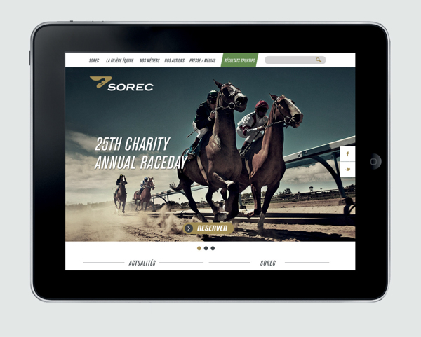 摩洛哥Sorec馬球馬術球會俱樂部品牌形象識別設計——網站設計