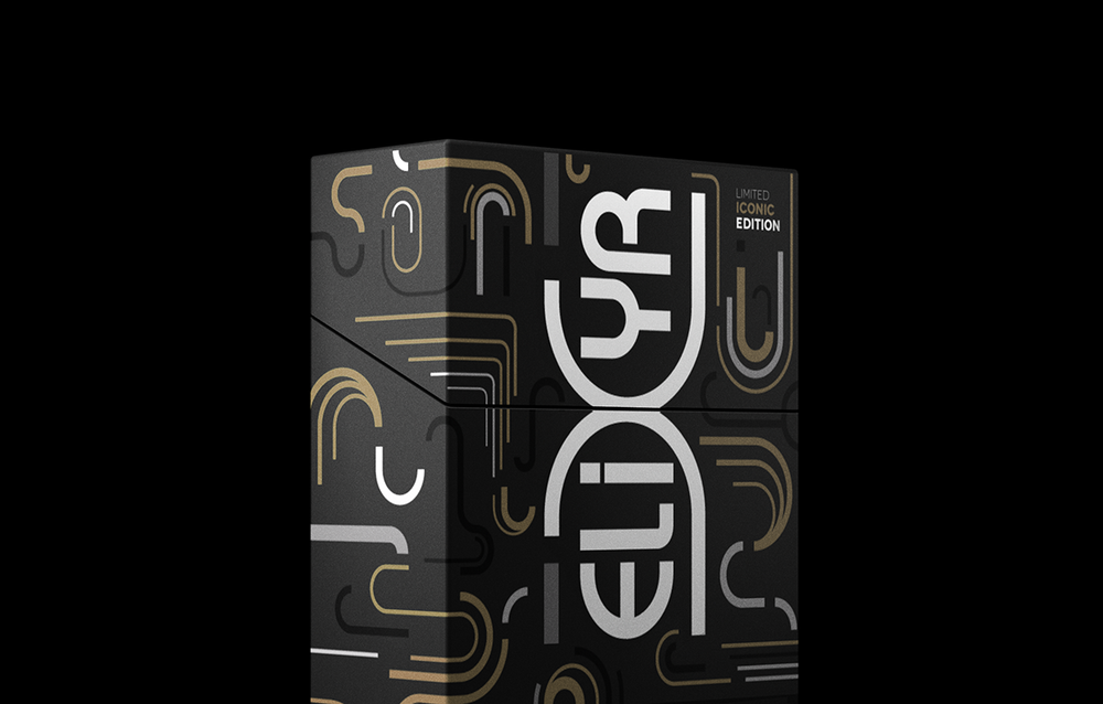 2.1.盧森堡Elixyr標(biāo)志版香煙包裝設(shè)計(jì)（金色包裝設(shè)計(jì)效果）——尚略中國(guó)品牌策劃公司與包裝設(shè)計(jì)公司