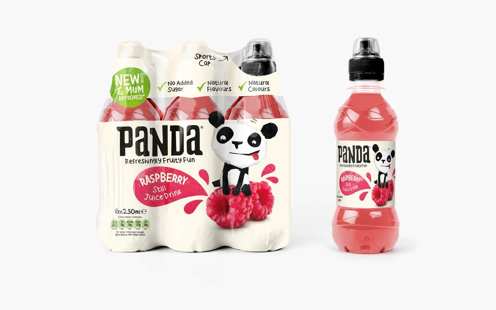 6.1.PANDA Soft Drinks 熊貓兒童軟飲料品牌標志設計包裝設計-尚略廣告品牌策劃公司、標志設計公司、畫冊設計公司、包裝設計公司