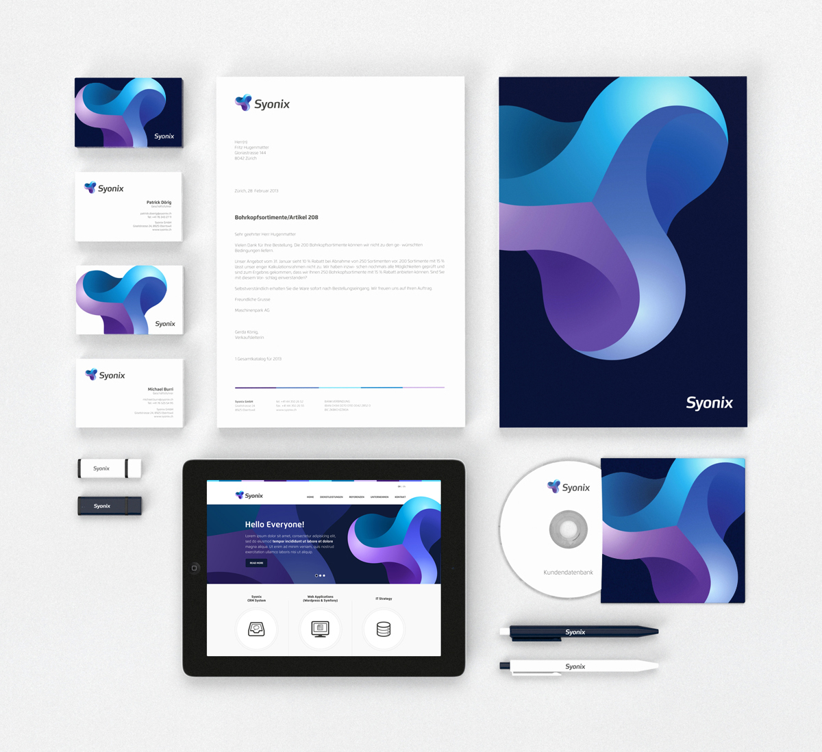 7.Syonix Branding IT軟件公司網絡服務公司品牌設計 標志設計 網頁設計-尚略品牌設計公司,標志設計公司,VI設計公司
