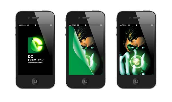 -DC動漫娛樂公司標志、品牌VI形象設計4手機UI界面設計-尚略標志設計公司、品牌設計公司