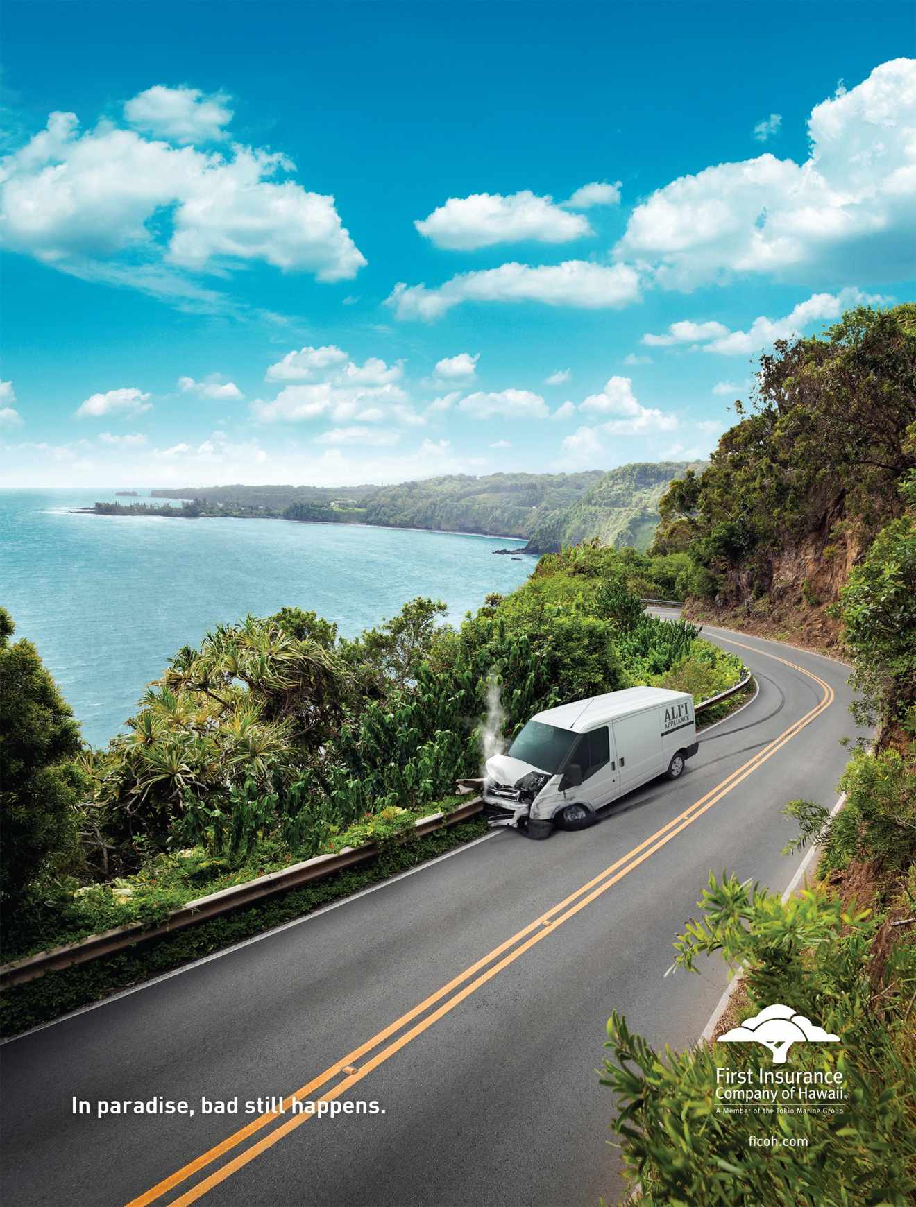 夏威夷保險平面廣告設計欣賞-旅游篇-尚略廣告中國上海策劃公司 