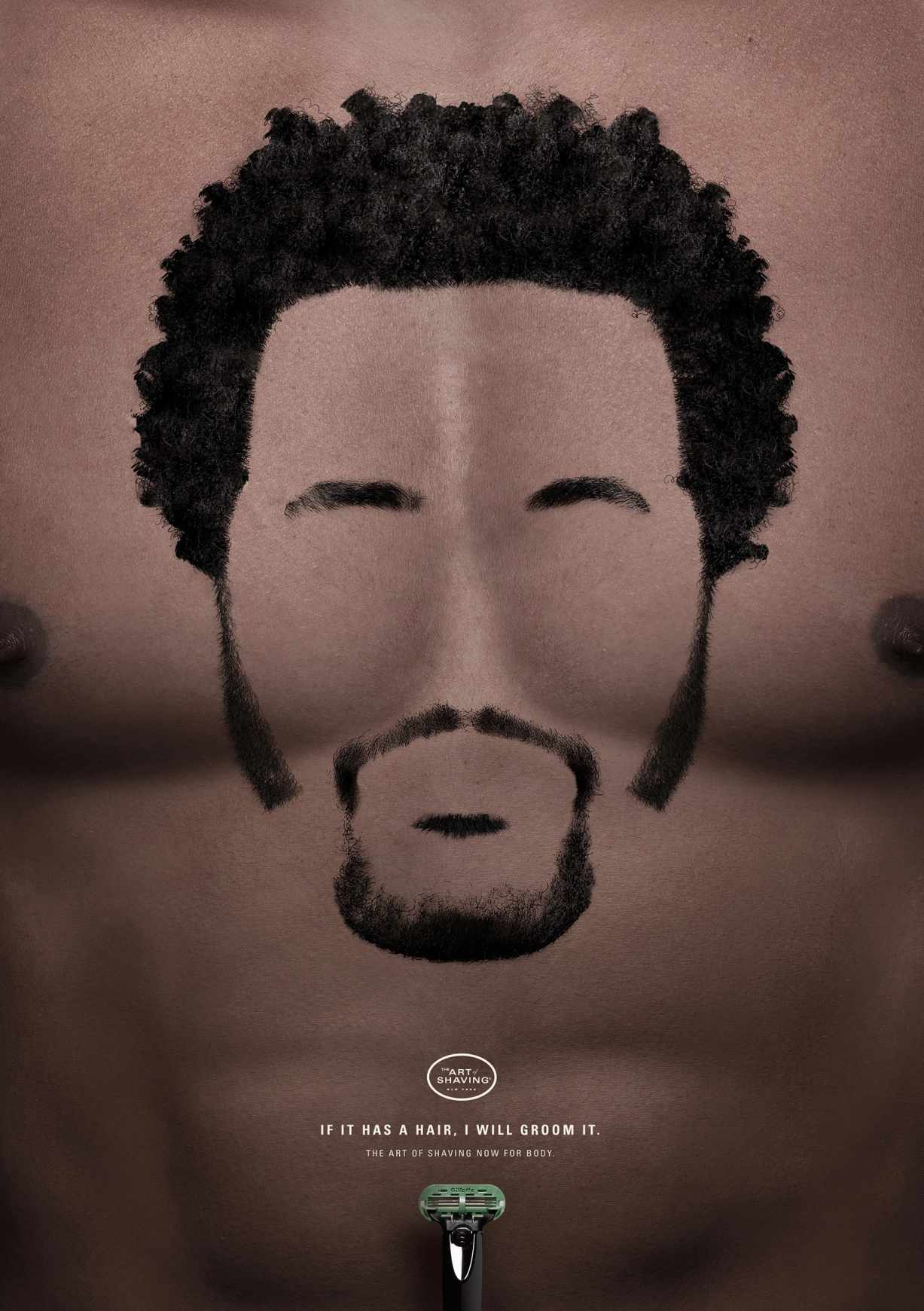 上海廣告設計公司國外廣告欣賞——The Art of Shaving 剃須刀平面廣告創意設計2