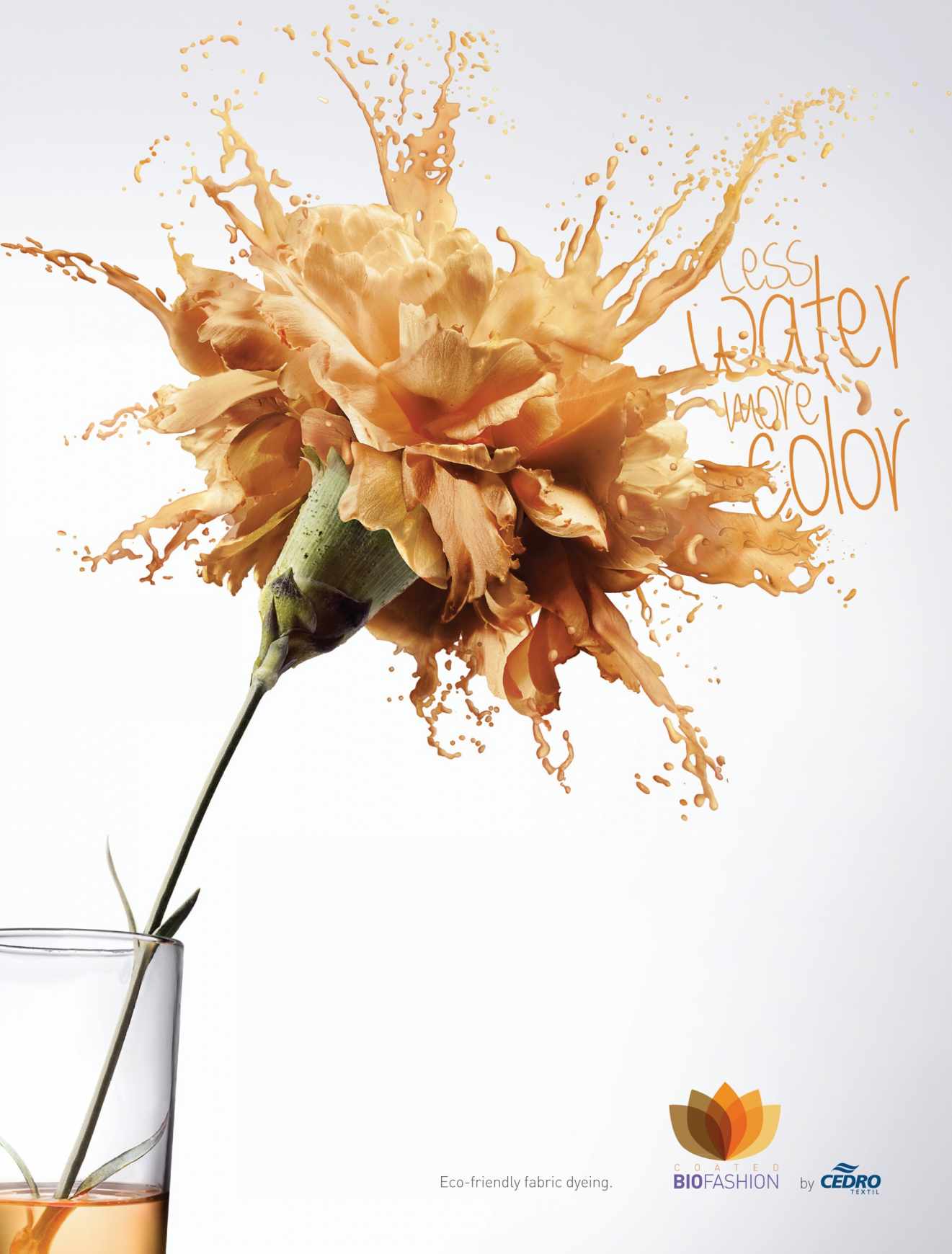 上海廣告設計公司分享-----Cedro Têxtil 紡織品環保印染染色廣告“花朵”篇 3