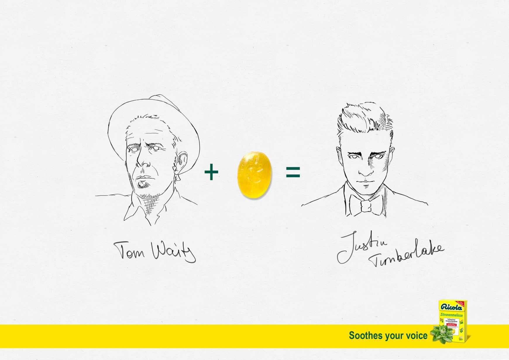 利口樂（Ricola）潤喉糖平面廣告創意設計2