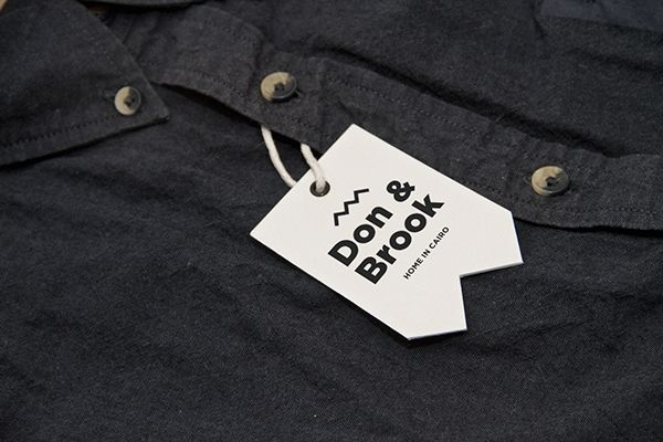上海品牌設計公司設計分享——埃及Don & Brook 男裝品牌標志設計8-服裝標簽設計