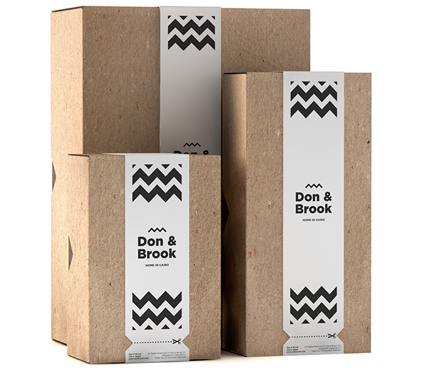 尚略廣告上海品牌設計公司設計分享——埃及Don & Brook 男裝品牌標志設計——包裝設計