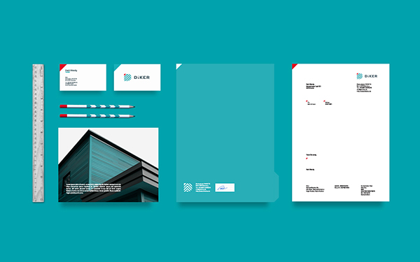 德國Diker Bau建筑規劃公司品牌形象設計-延展應用設計-品牌VI設計