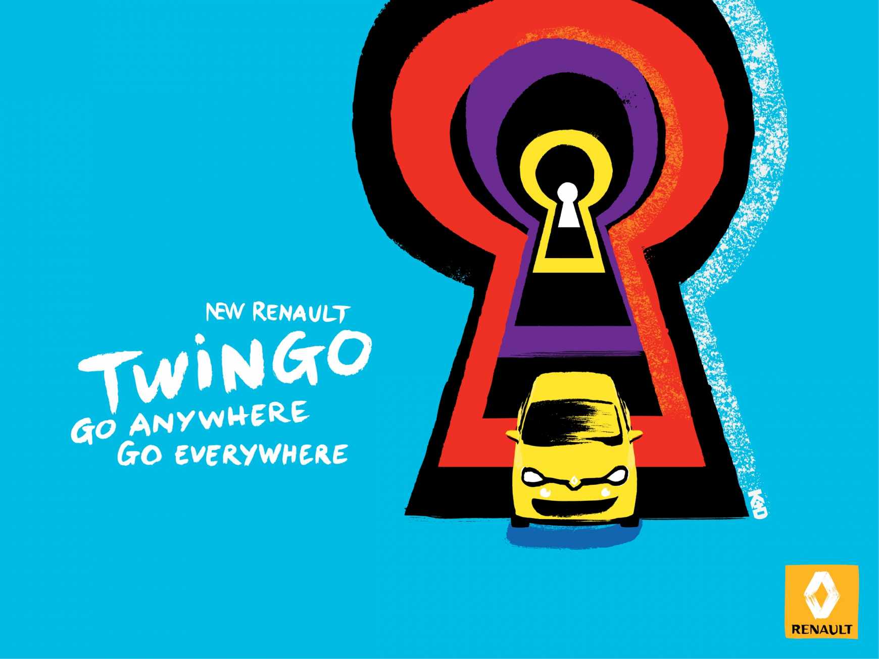 上海廣告設計公司廣告欣賞——雷諾汽車漫畫廣告創意設計12