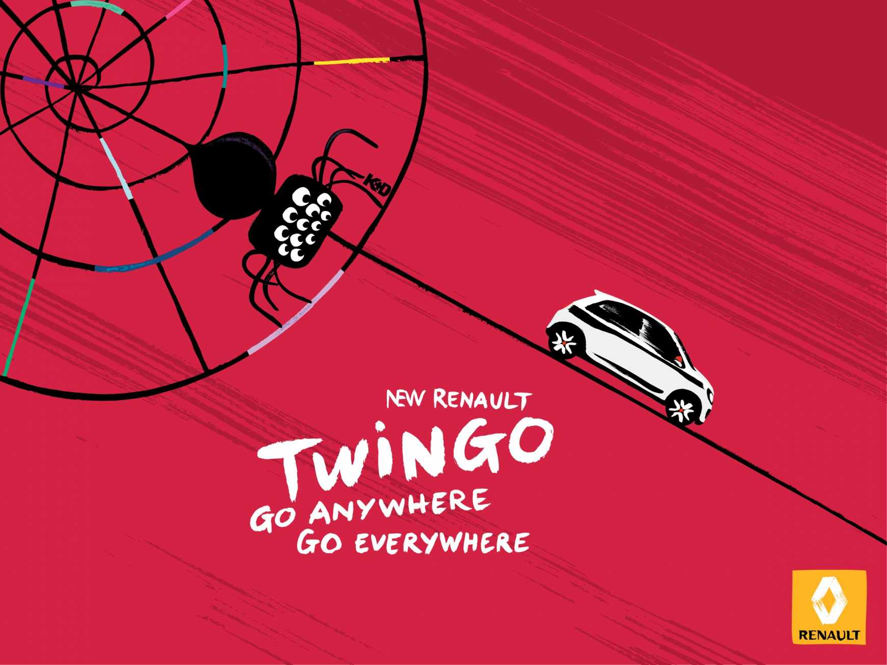 上海廣告設計公司廣告欣賞——雷諾汽車漫畫廣告創意設計17