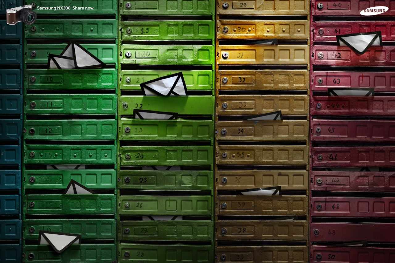 上海廣告設計公司廣告分享——三星相機廣告創意設計1