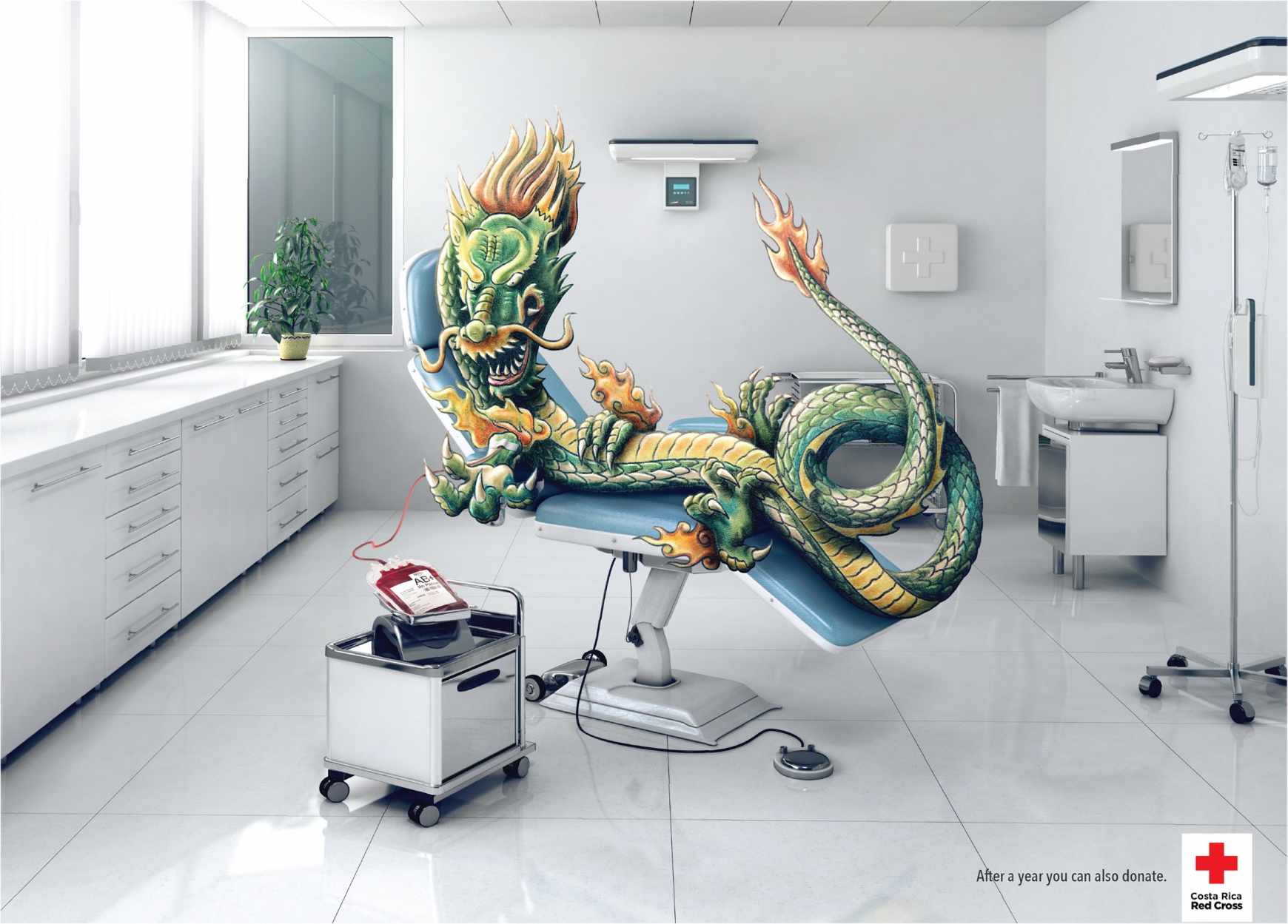 上海廣告設(shè)計(jì)公司——國(guó)際紅十字會(huì)獻(xiàn)血公益廣告設(shè)計(jì)欣賞-龍篇1