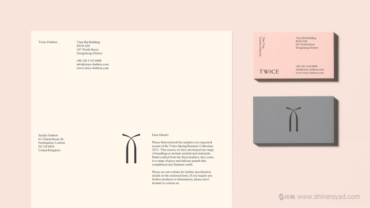 Twice 時尚配飾與皮包皮具品牌VI視覺形象設計-上海品牌設計公司10