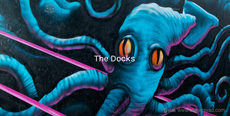 碼頭夜總會酒吧海洋生物文化墻壁紙插畫設(shè)計(jì)-章魚-上海品牌設(shè)計(jì)公司商業(yè)插畫設(shè)計(jì)欣賞1