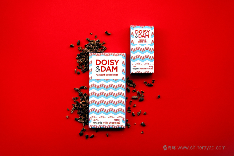 上海包裝設計公司設計欣賞：Doisy & Dam有機巧克力幾何圖形包裝設計4