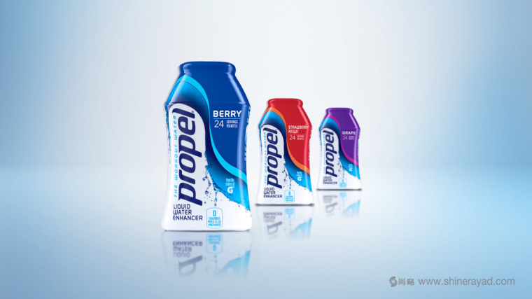 上海包裝設計公司設計欣賞：Propel電解質運動補水飲料包裝設計-易拉罐裝3