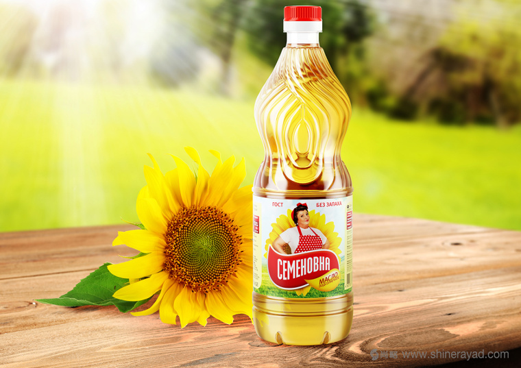 Семёновна 家庭主婦版葵花籽油食用油包裝設計-上海包裝設計公司設計欣賞1